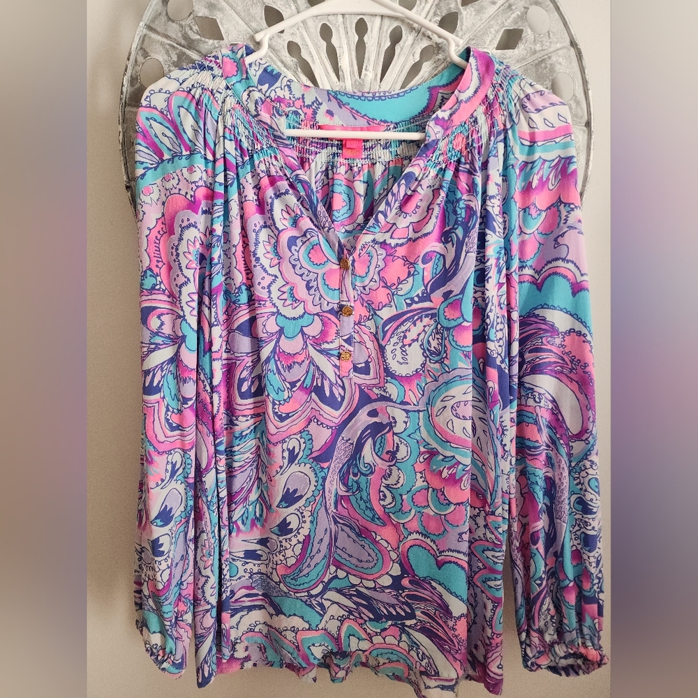 EUC Lilly Pulitzer ELSA Blouse